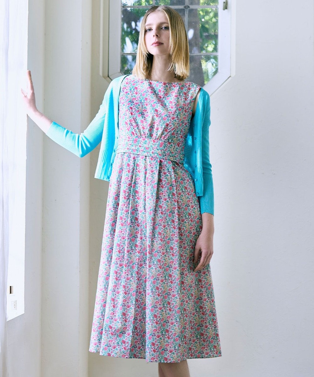 【LIBERTY社オリジナル素材】【洗える！】FLORAL STORY ドレス, ピンク系5, 0