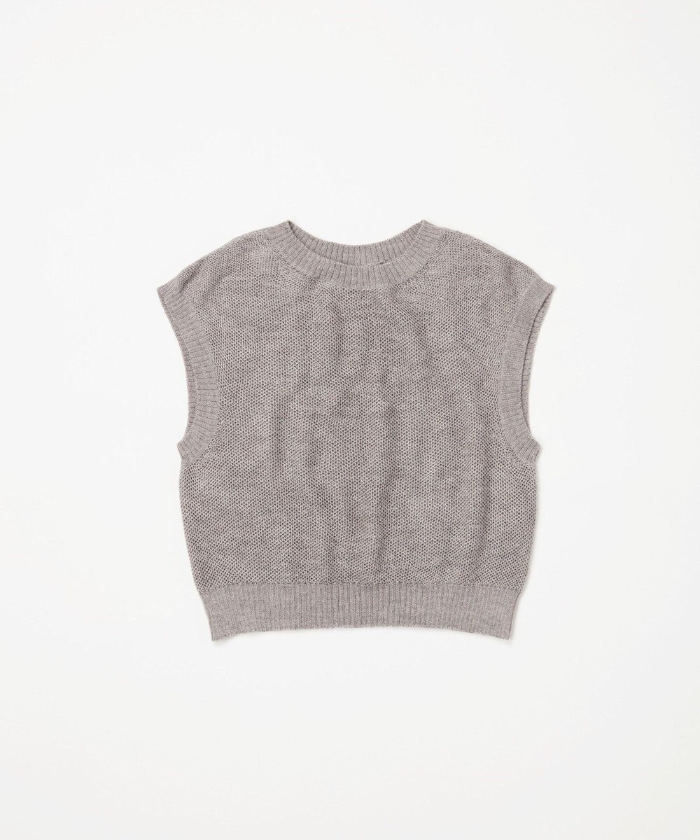 TOQUE 〈大草直子さんアドバイザー〉ベビーアルパカ×シルクハニカムニットフレンチトップス 