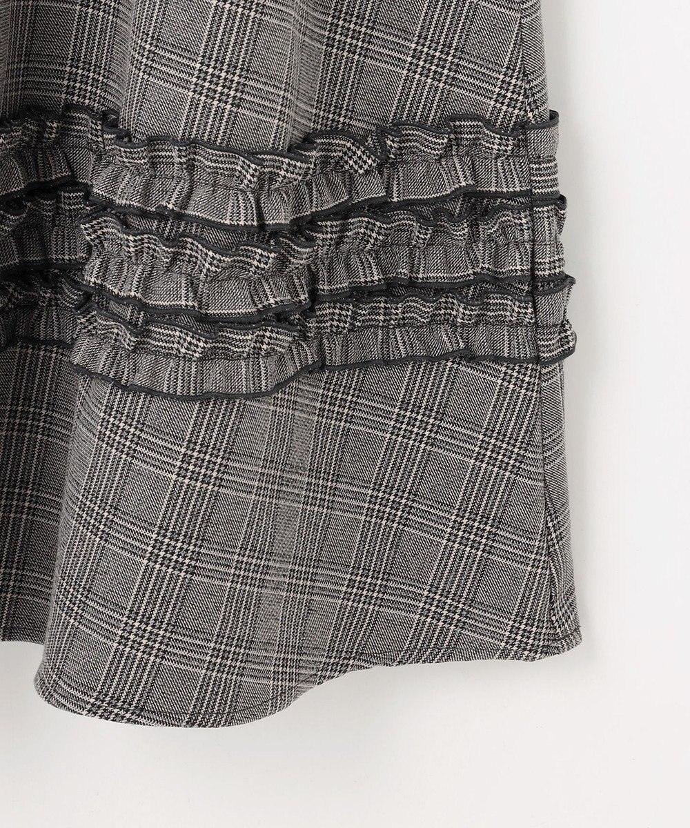 Feroux フレアギャザーチェック スカート 