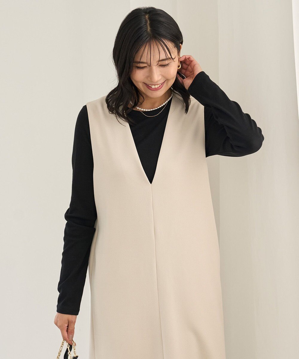 UNFILO コットンカシミヤ クルーネックカットソー 