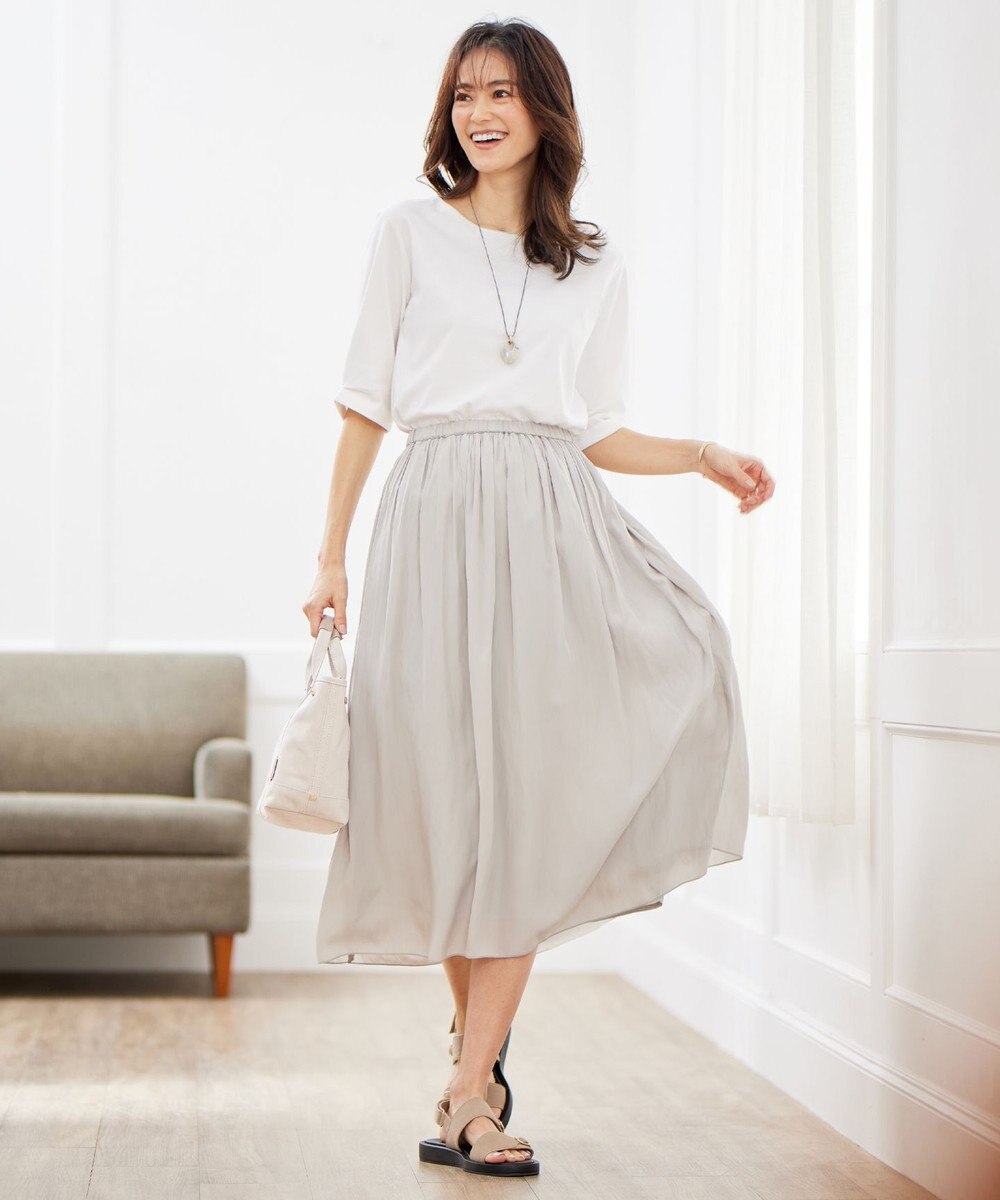 J.PRESS LADIES マーブルトップ レザー ネックレス 