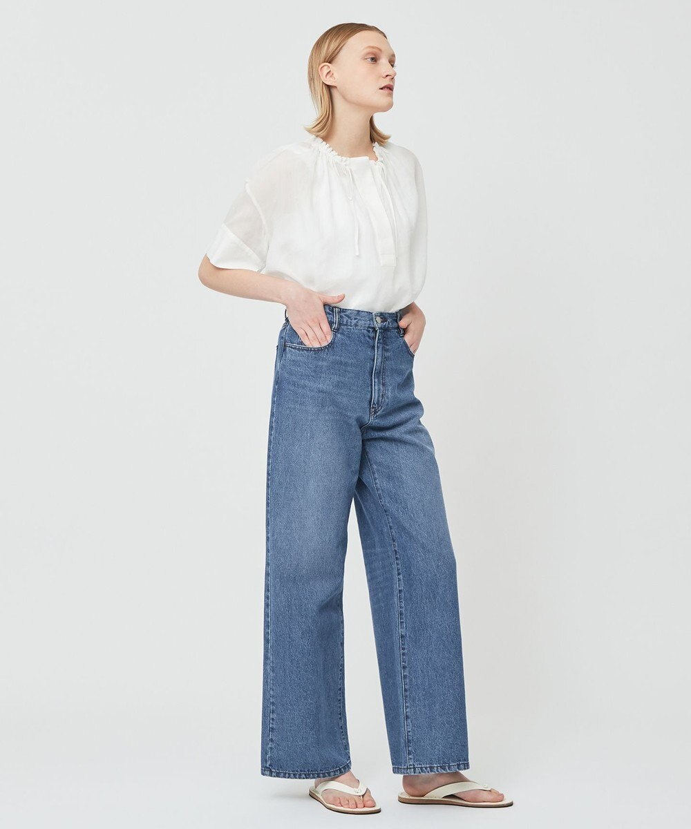 BEIGE， LILAC / ギャザーブラウス 