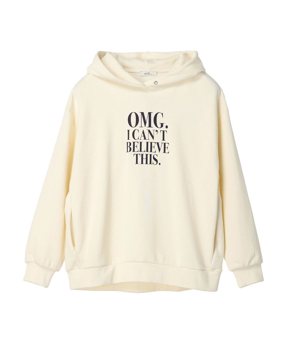 earth music&ecology ロゴスウェットフーディー 