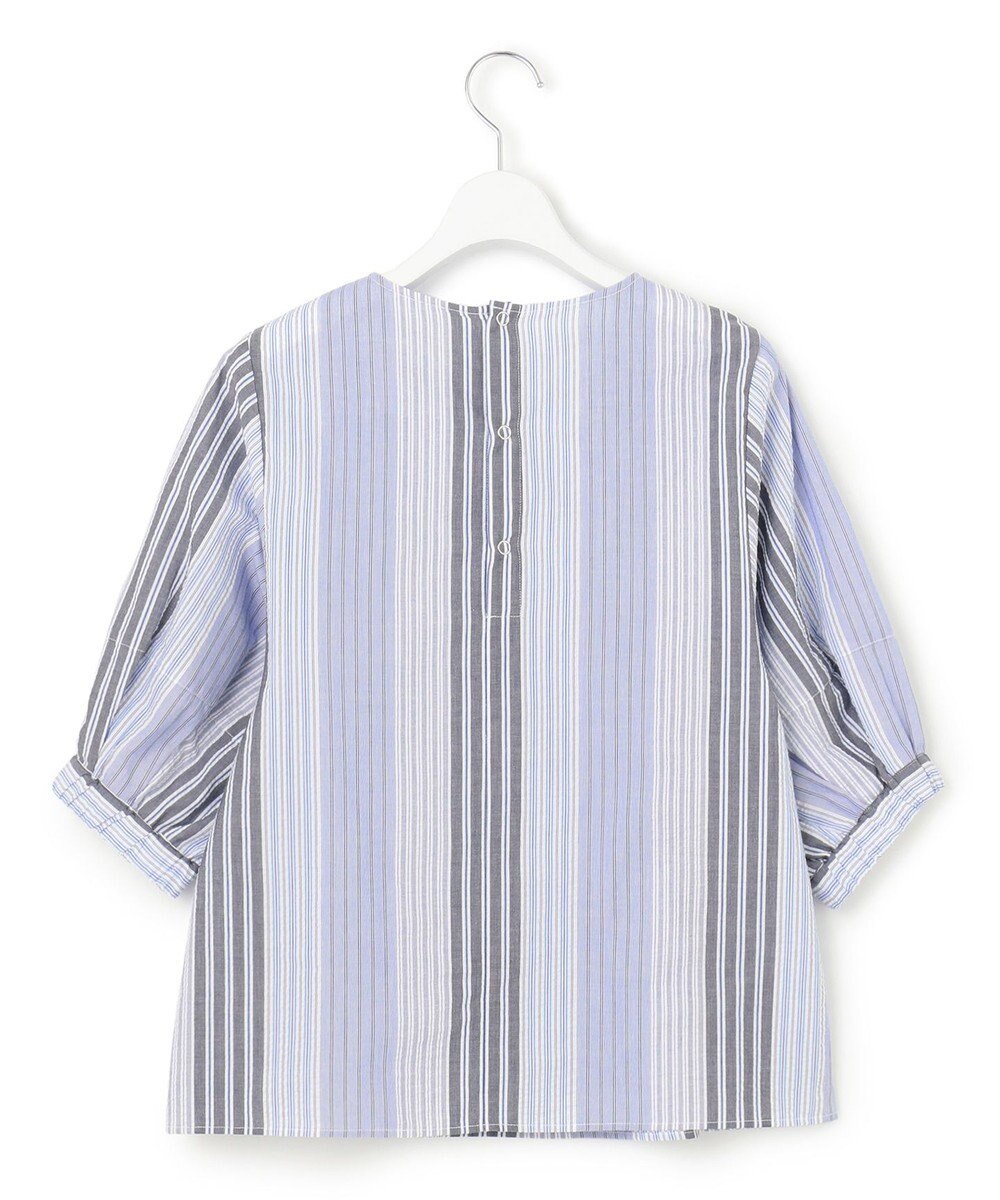 J.PRESS YORK STREET 【WOMEN】マルチストライプ ブラウス 
