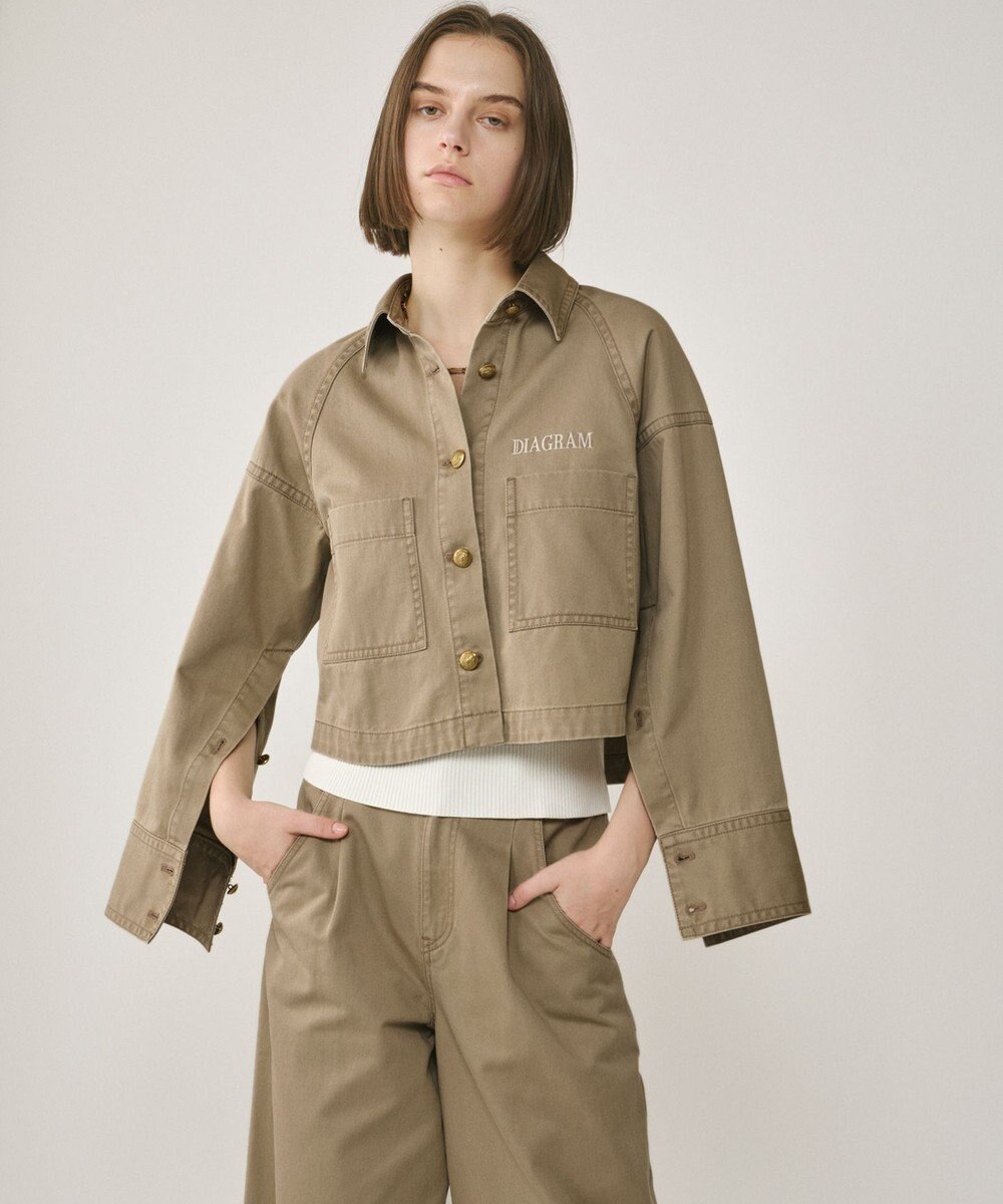 GRACE CONTINENTAL ラグランショートシャツジャケット 