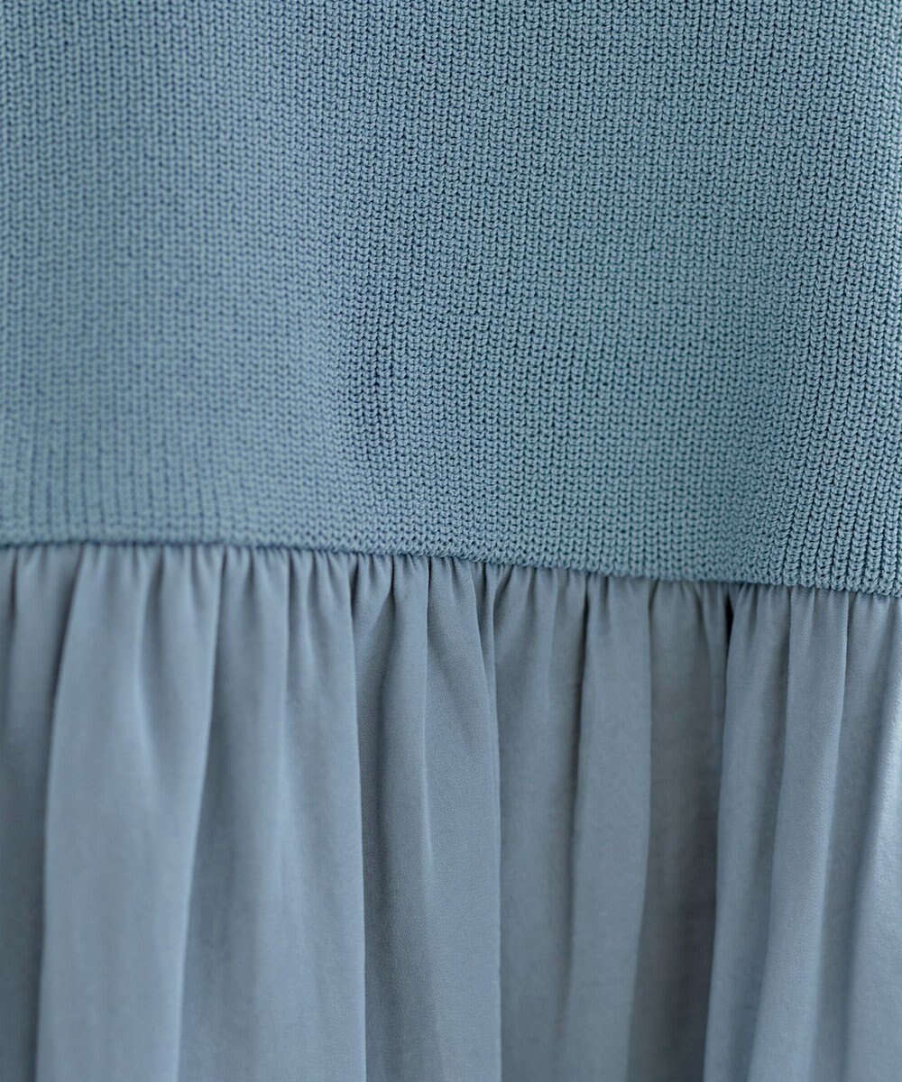 Tiaclasse L ヴィンテージサテンドッキングニットチュニック 