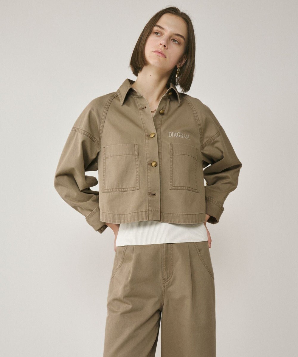 GRACE CONTINENTAL ラグランショートシャツジャケット 