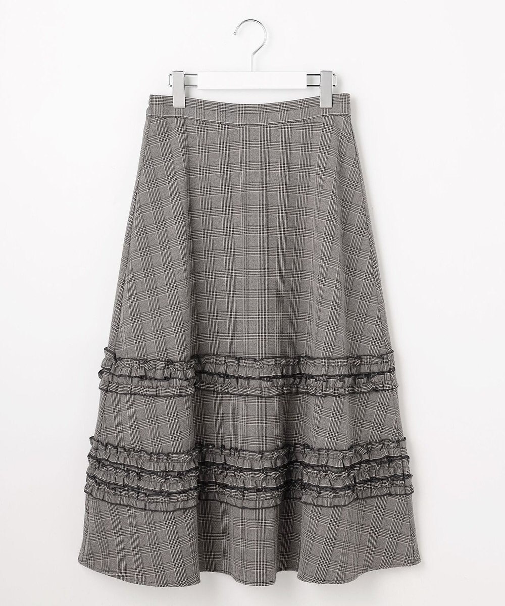 Feroux フレアギャザーチェック スカート 