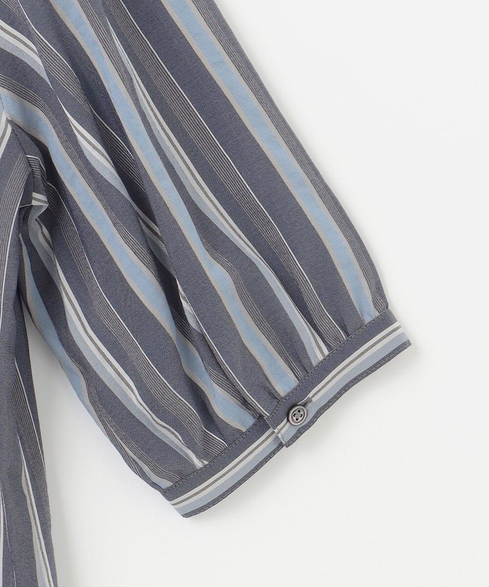 J.PRESS LADIES L 【洗える】ランダムストライプ ブラウス 