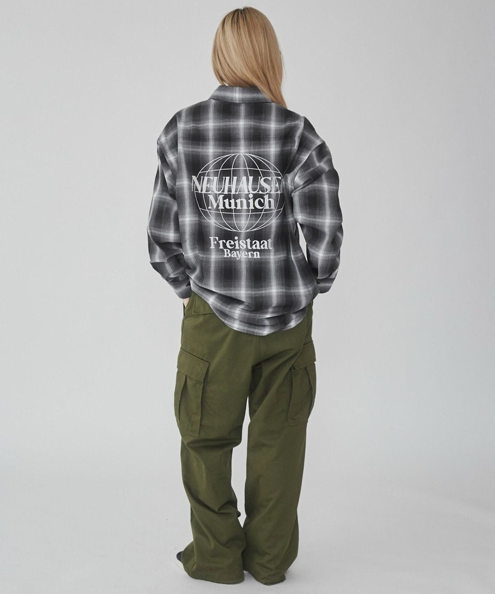 WEGO 【ユニセックス着用ITEM】グラフィックオンブレチェックシャツ（LS） 