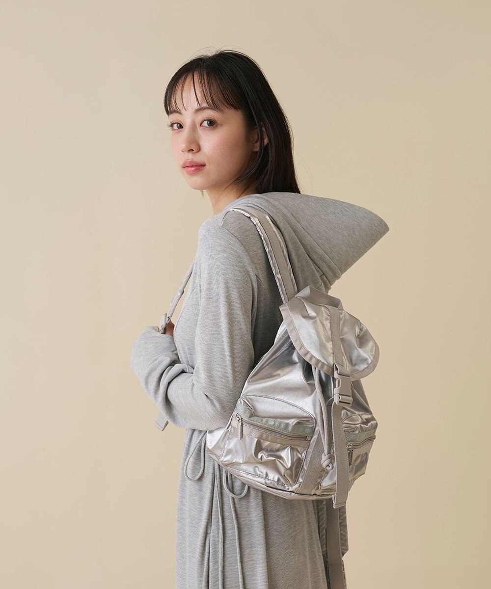 LeSportsac SMALL VOYAGER MH/シルバーシャインスナイデル 