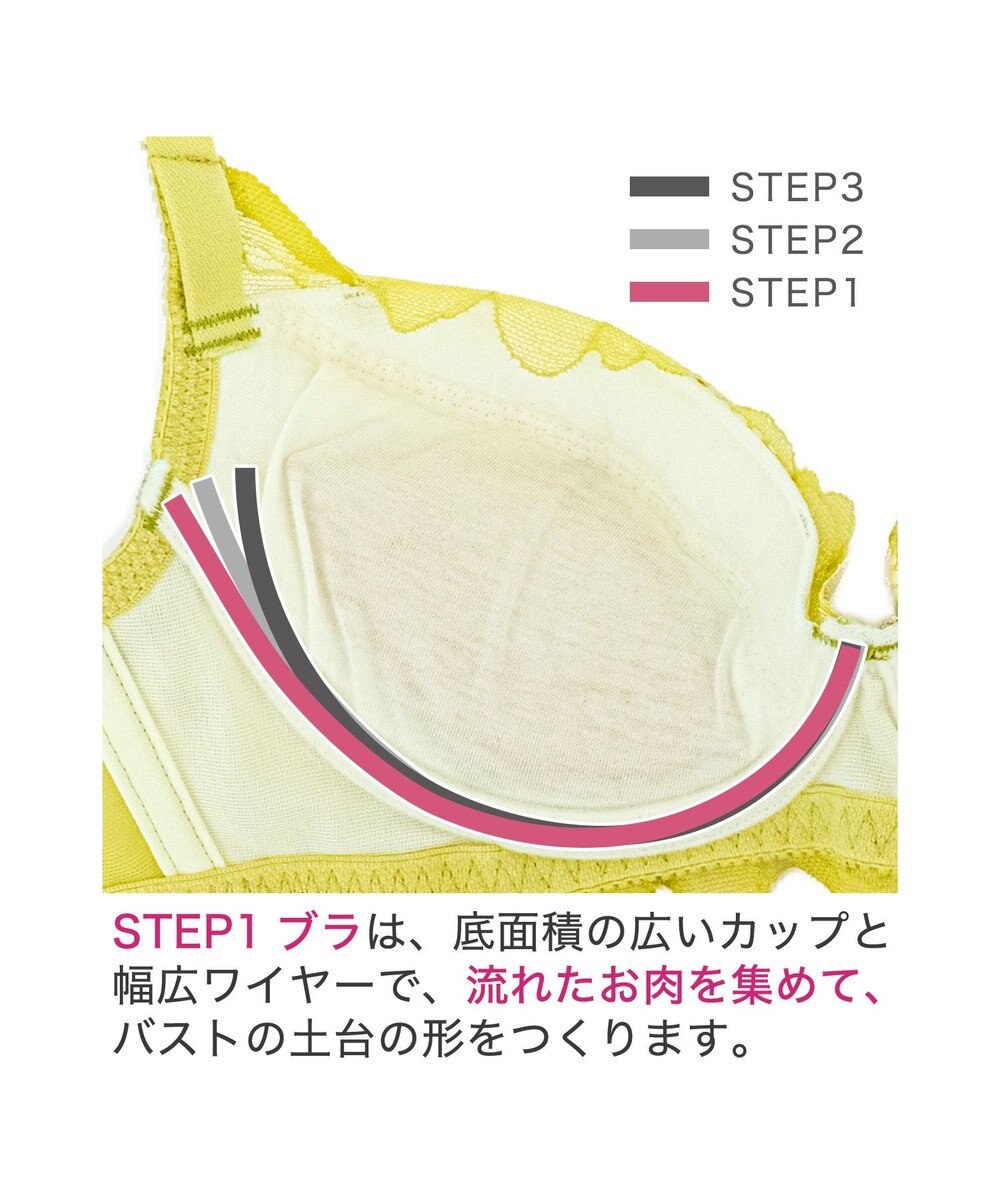 BRADELIS New York 【BRADELIS New York / 育乳補整ブラ・STEP1 集める】ジャスミンステップ1ブラ24A1 