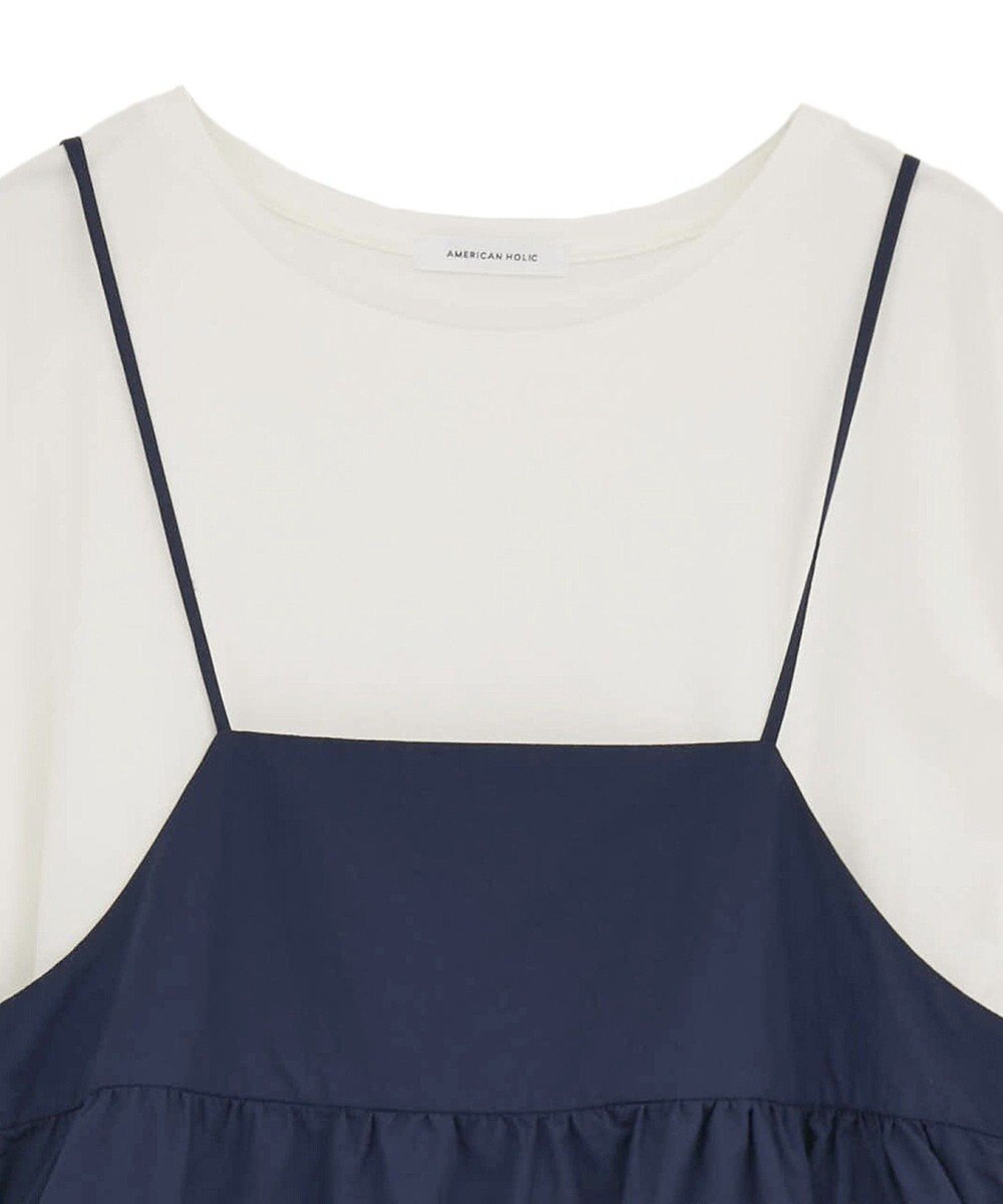 AMERICAN HOLIC 【2点SET】Tシャツ+キャミワンピース 