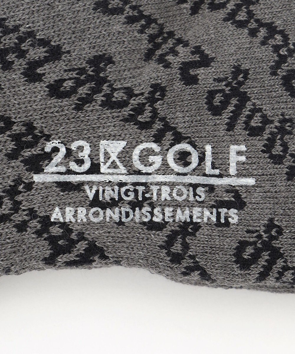 23区GOLF 【MEN】足元に華やかさを添える レジメロゴアンクル ソックス ギフトにもおすすめの一足 