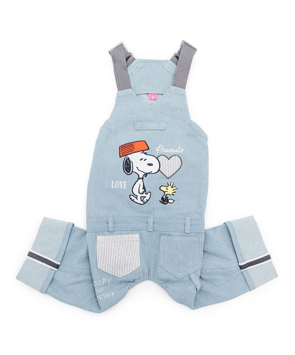 PET PARADISE スヌーピー ライトデニム オーバーオール 小型犬 