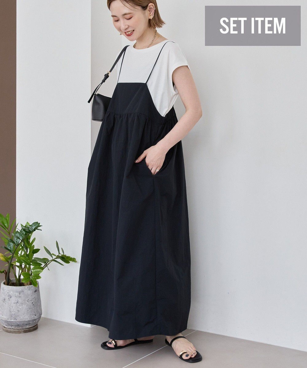 AMERICAN HOLIC 【2点SET】Tシャツ+キャミワンピース 