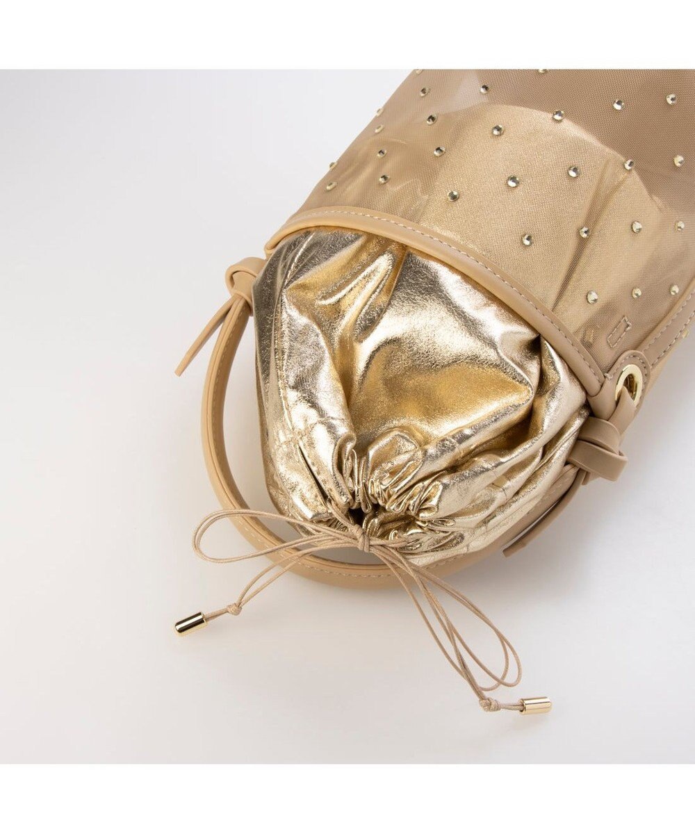 UNBILLION カカトゥ kakatoo / チュール×ビジュー風2wayバケツバッグ 