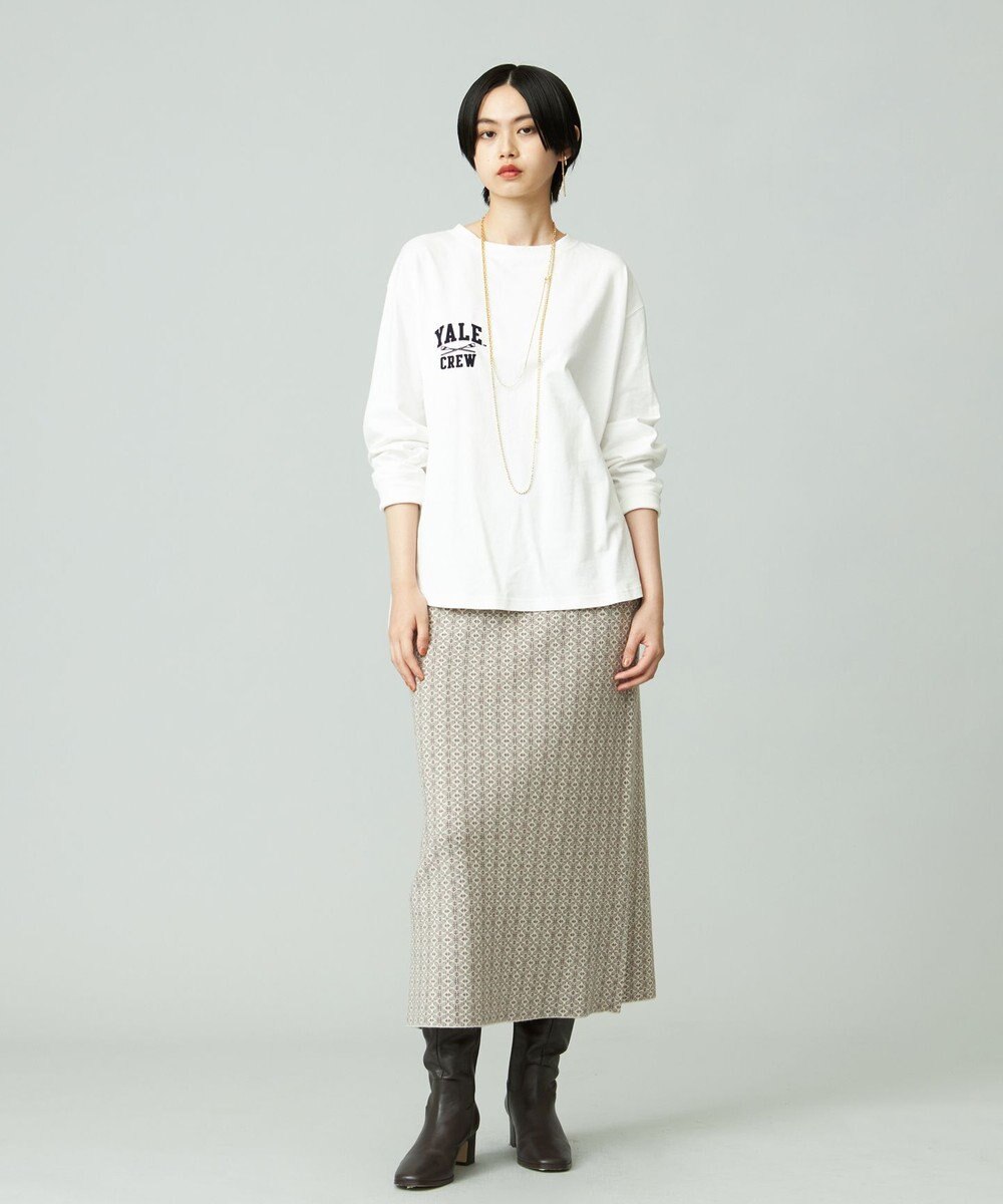 J.PRESS YORK STREET 【WOMEN】YALE × J.PRESS YORK STREET コラボワンポイントTシャツ 