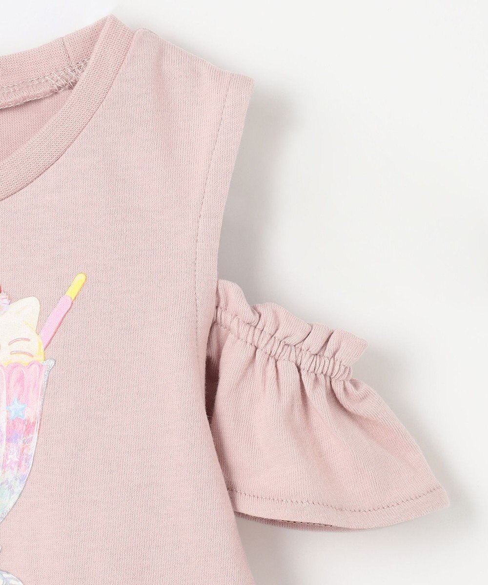 ANY KIDS オンオフショルダーパフェTシャツ 