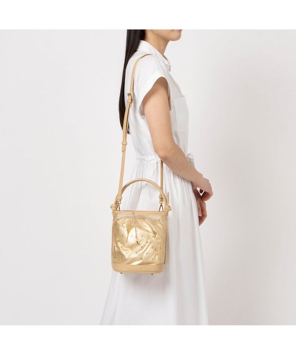 UNBILLION カカトゥ kakatoo / チュール×ビジュー風2wayバケツバッグ 