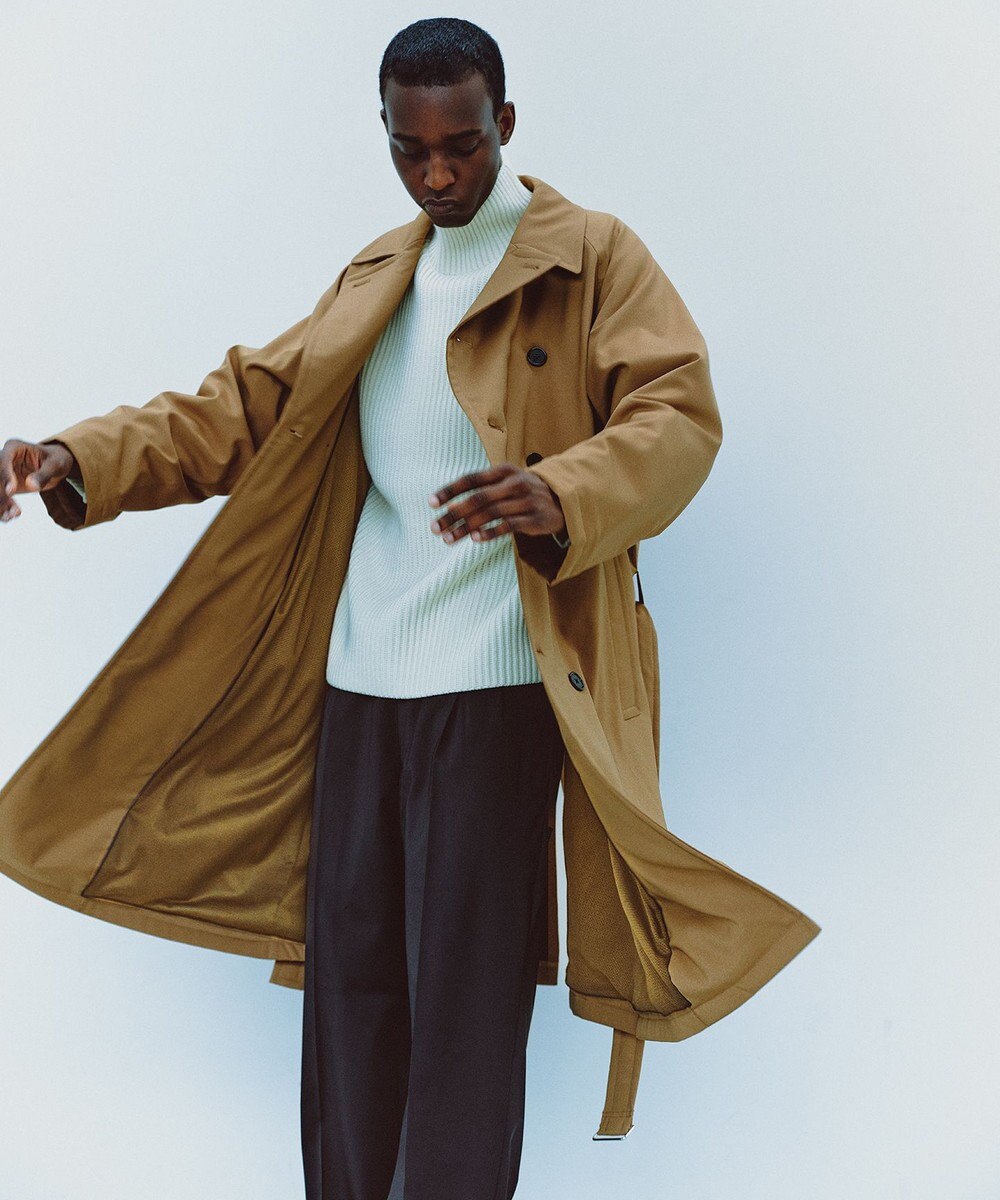 UNFILO MENS ウールライク テーパードパンツ 