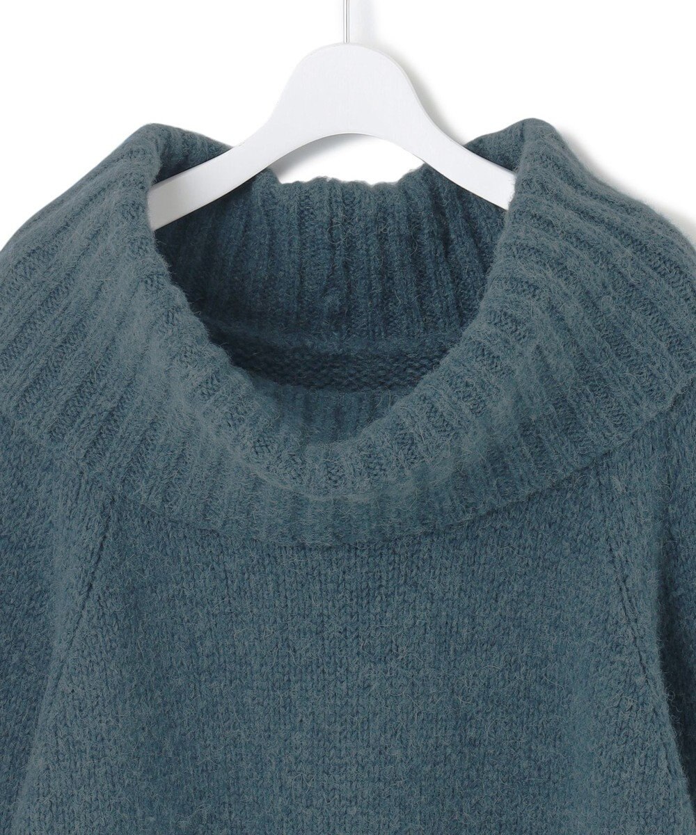 23区 S 【洗える】エアリーベビーアルパカ ボリュームカラー ニット 