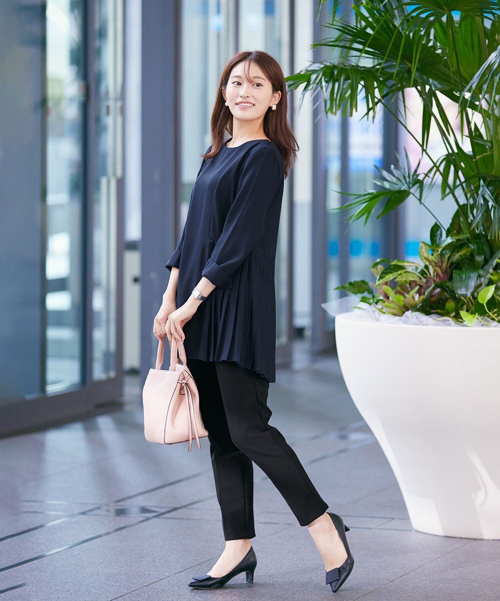 Tiaclasse 【GOLD LABEL・日本製・洗える】 カシミアタッチテーパードパンツ 