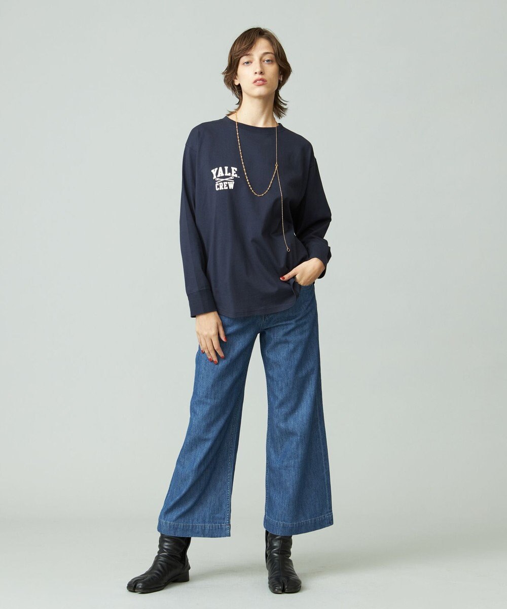J.PRESS YORK STREET 【WOMEN】YALE × J.PRESS YORK STREET コラボワンポイントTシャツ 