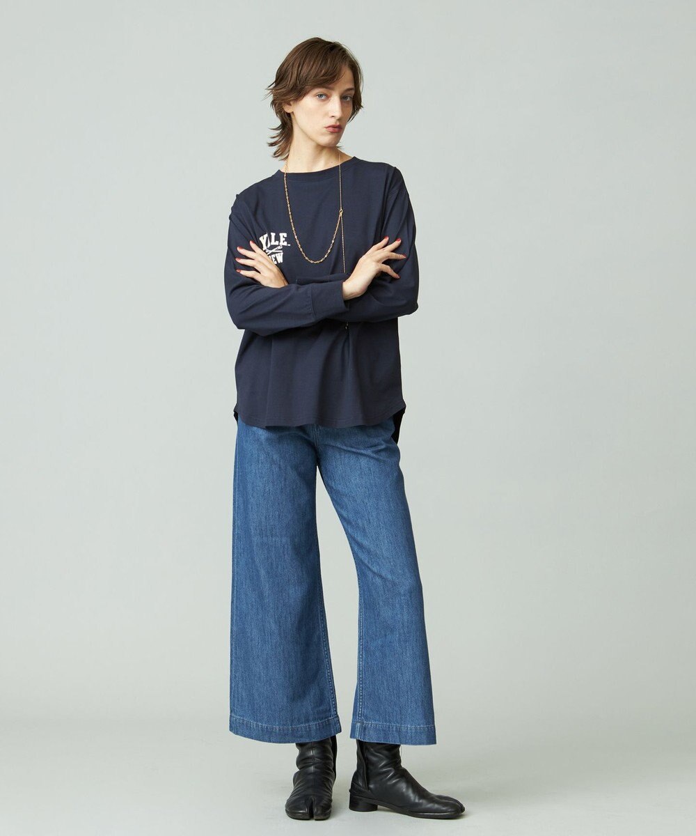 J.PRESS YORK STREET 【WOMEN】YALE × J.PRESS YORK STREET コラボワンポイントTシャツ 