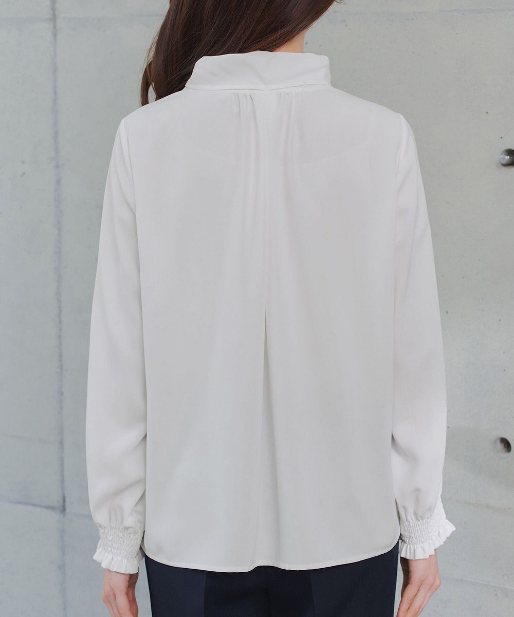 Tiaclasse 【ブラウス&ベスト&パンツ3点セット】リボンタイブラウス＋ベスト付き 3点セットアップ 