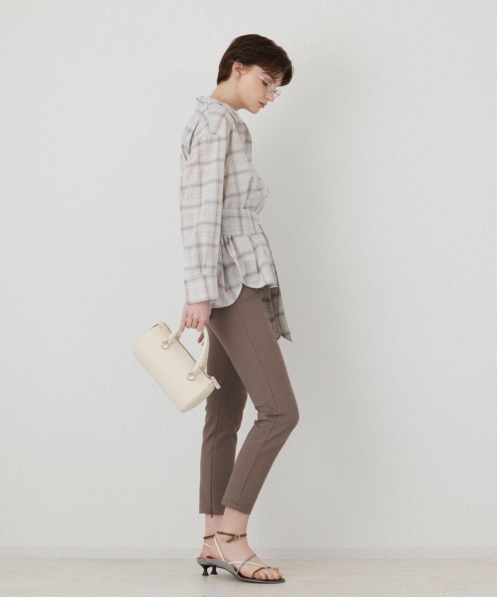 GRACE CONTINENTAL ポンチスリムパンツ 