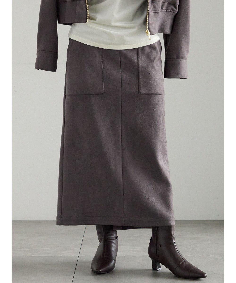 Te chichi スウェードタイトスカート 