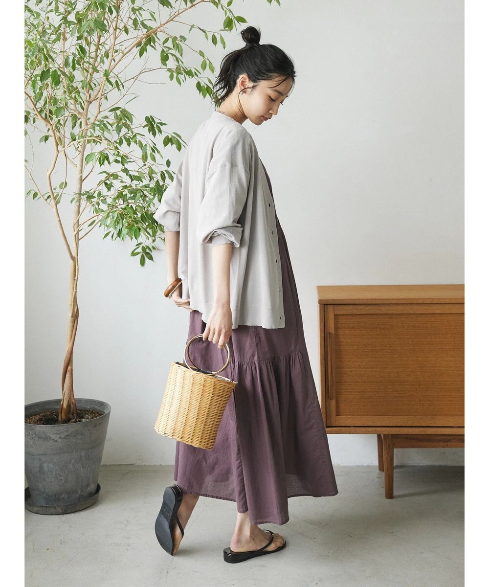 CRAFT STANDARD BOUTIQUE UVカット/接触冷感/マシンウォッシャブル/Vネックニットカーディガン 