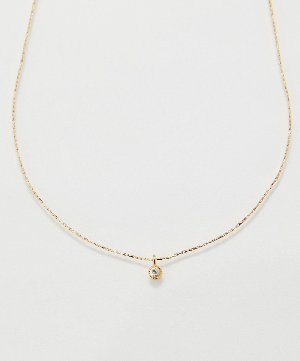 Phoebe 【金属アレルギー対応】シャイニーフチミルネックレス　ゴールド 