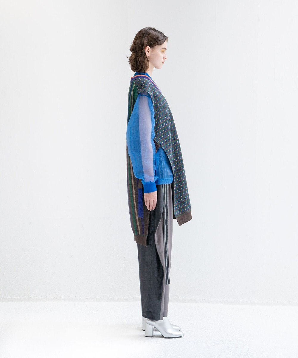 COQ CROSS STRIPE ロングベスト 