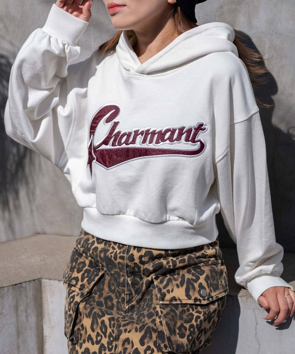 WEGO スタジアムロゴショートプルパーカー 