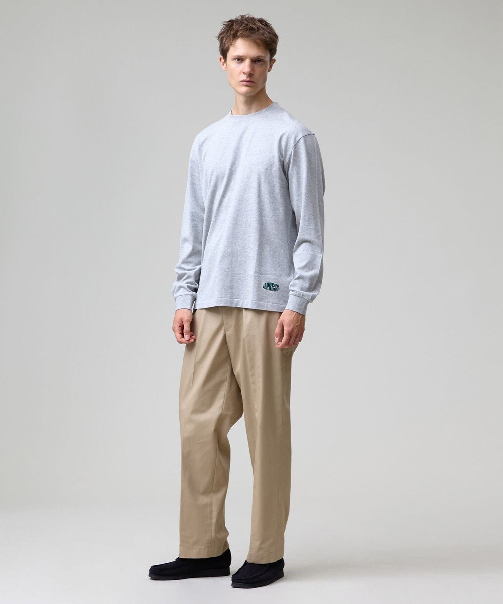 J.PRESS MEN 【J.PRESS ORIGINALS】【UNISEX】Cotton Jersey Small Logo Long Sleeve T-shirt 