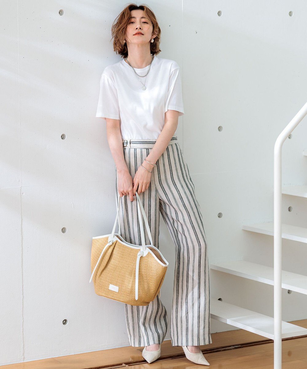 23区 【CLASSY.6月号掲載】雑材ミドル トートバッグ 