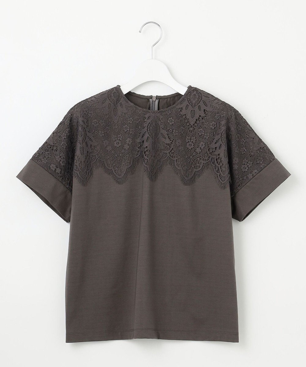 自由区 S 【洗える】レース Tシャツ 