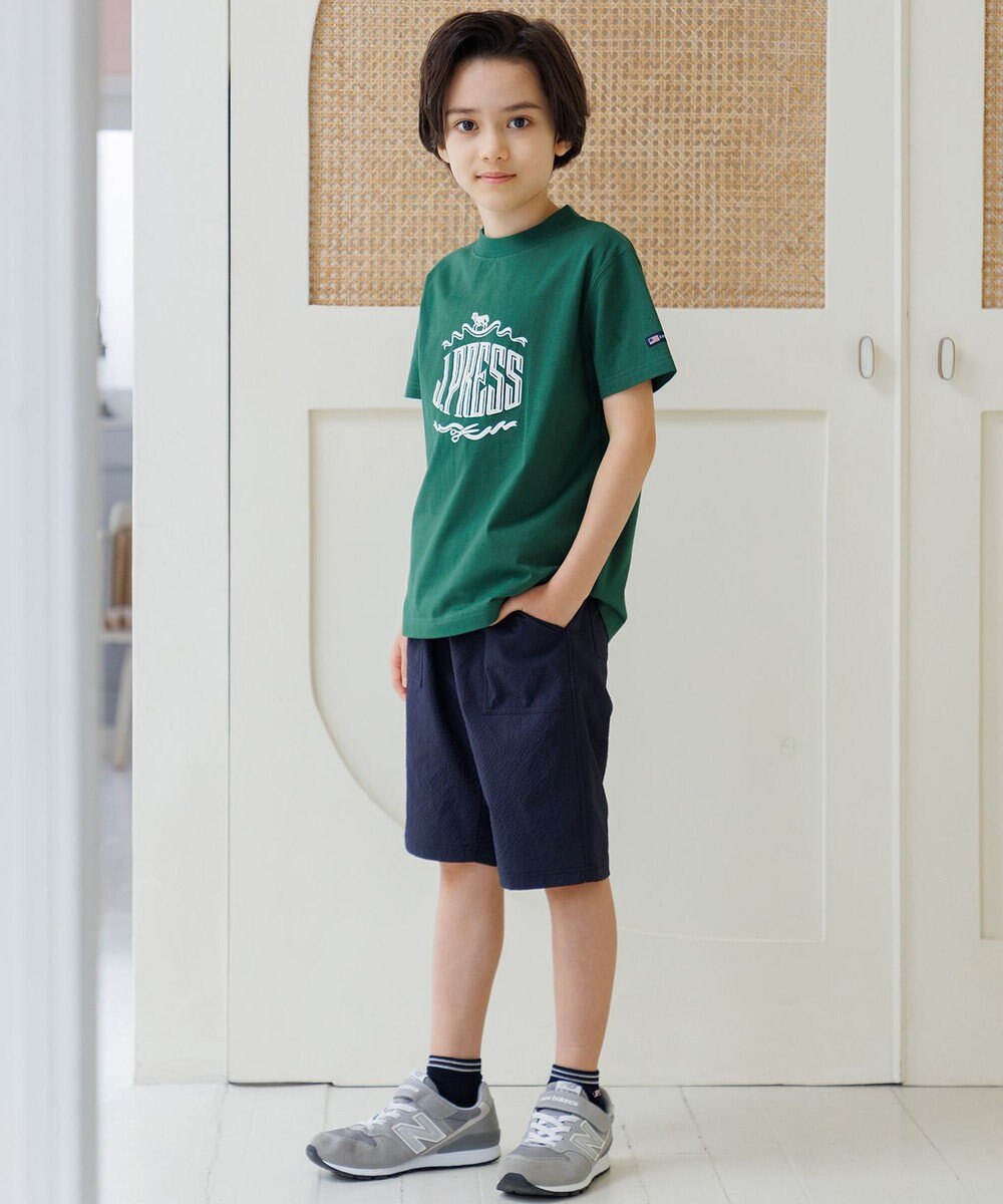 J.PRESS KIDS 【140-170cm】 50/2天竺ロゴＴシャツ 
