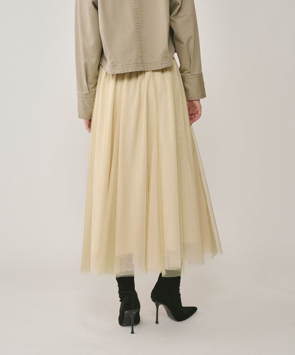 GRACE CONTINENTAL ラメチュールスカート 