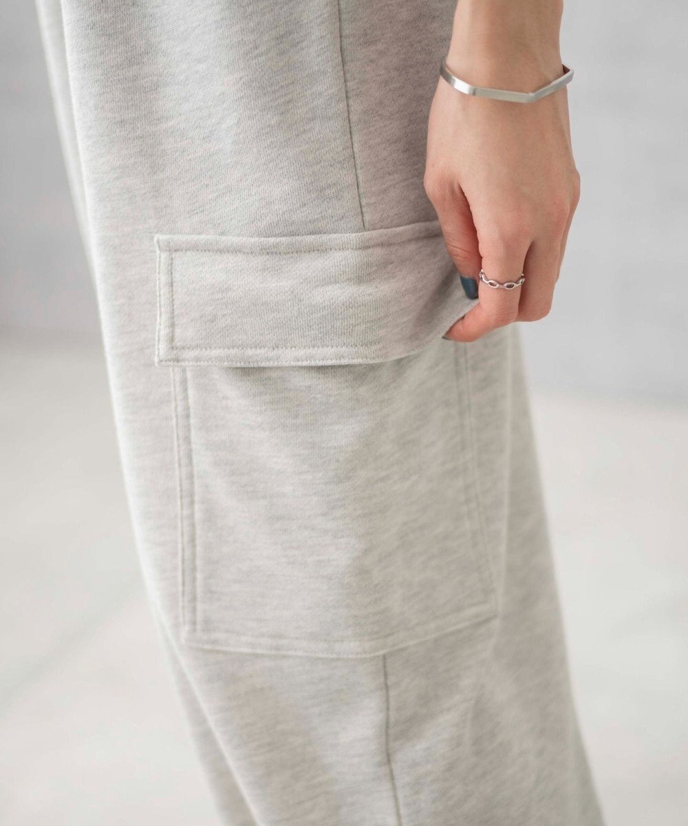 WEGO 【ウエストゴム】スウェットカーゴパンツ 