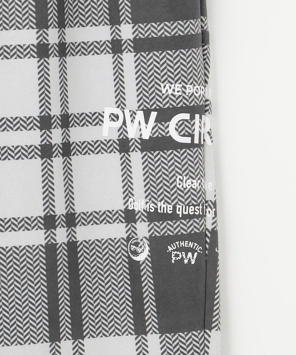 PW CIRCULUS 【MEN】チェック柄 スエードライクテーパードパンツ 