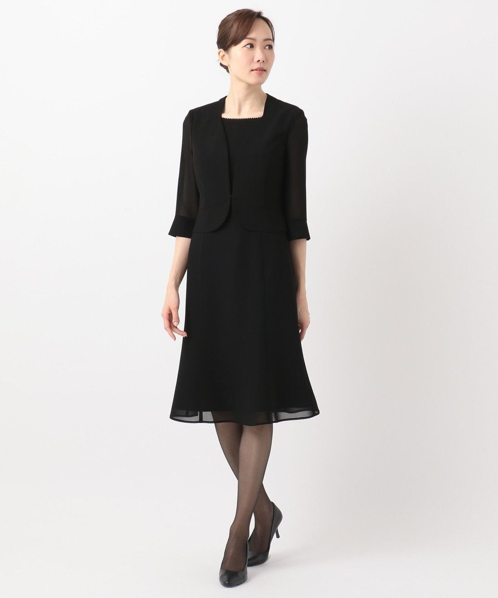 自由区 FORMAL 【洗える/着心地楽々】セオプラスエス ウォッシャブル ワンピース 