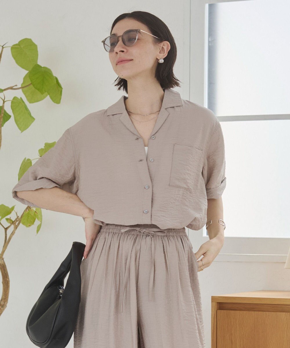 WEGO 【ANGIE VINTAGE】接触冷感開襟シャツ 