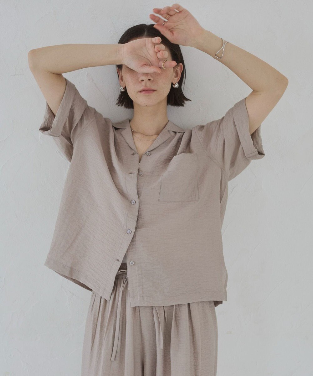 WEGO 【ANGIE VINTAGE】接触冷感開襟シャツ 