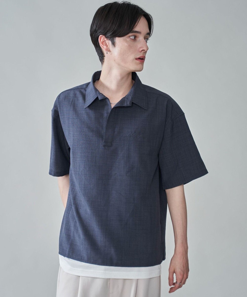 WEGO リネンライクスキッパーシャツ（SS） 