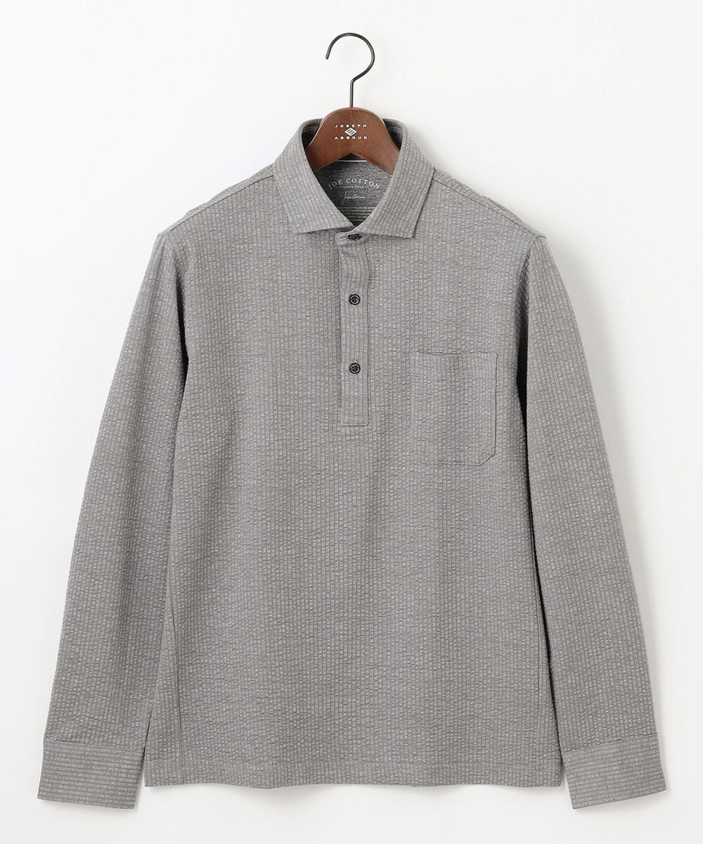 JOSEPH ABBOUD 【オーガニックコットン/サスティナブル】 JOE COTTON サッカーポロシャツ 