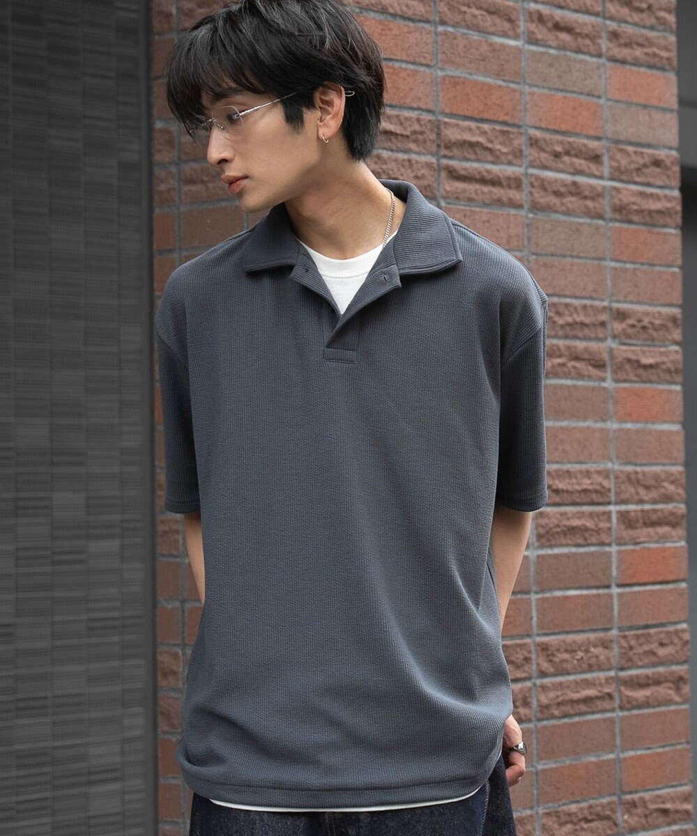 WEGO 【ユニセックス着用ITEM】フェイクレイヤードニットポロシャツ（SS） 