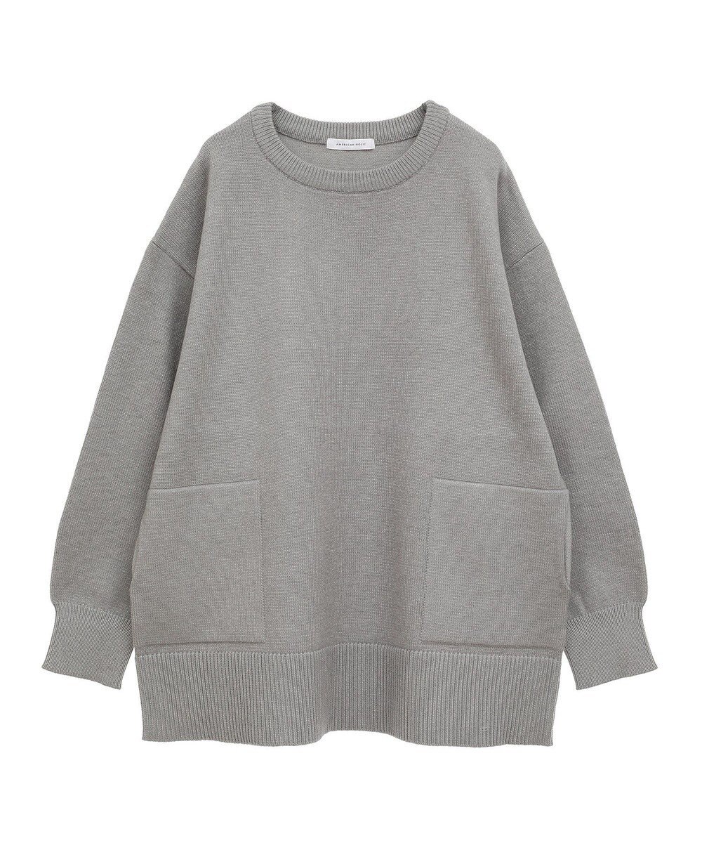 AMERICAN HOLIC サイドポケットロングニットプルオーバー 